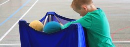 Last year Petit Prince accidentally pulled this over onto himself.  I heard a muffled cry and saw two feet sticking out like the Wizard of Oz.
